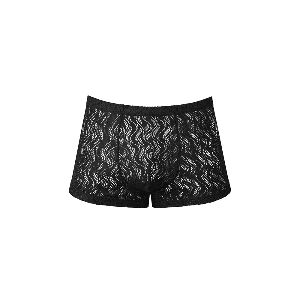 Male Power Ripple Pouch Short Black M