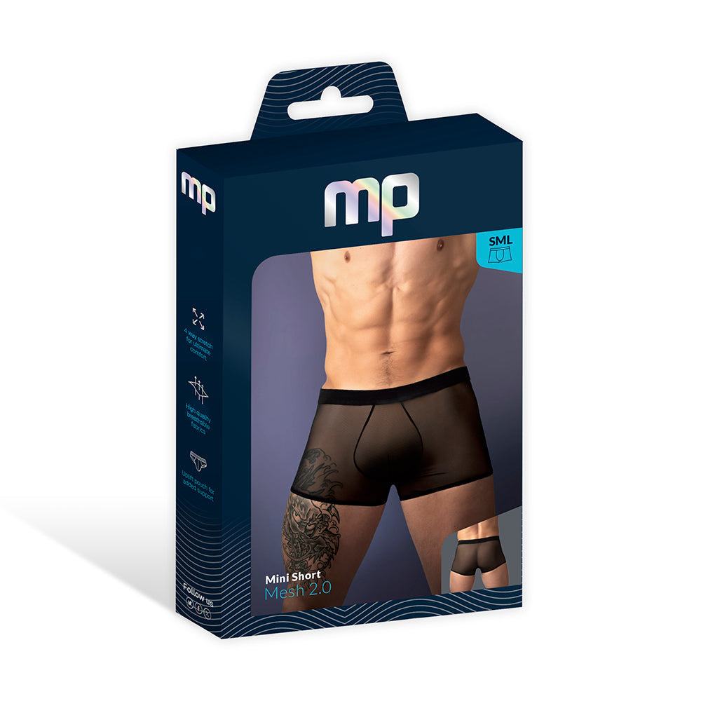 Male Power Mesh 2.0 Mini Short Black M