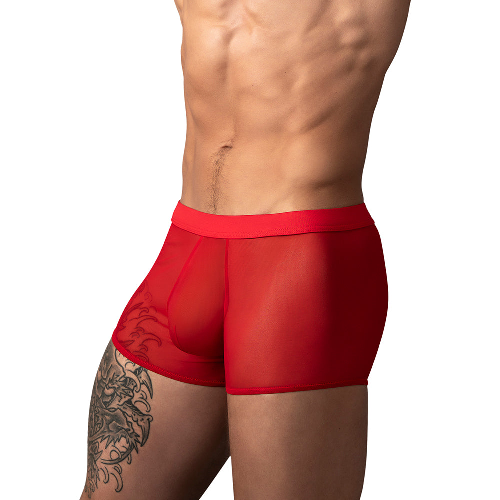 Male Power Mesh 2.0 Mini Short Red M