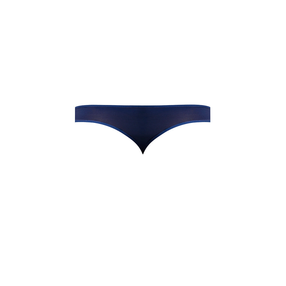 Male Power Sassy Lace Open Ring Thong Navy L/XL
