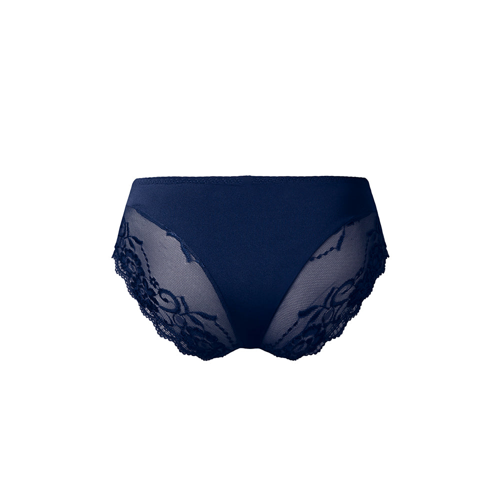 Male Power Sassy Lace Bikini Sold Pouch Navy L
