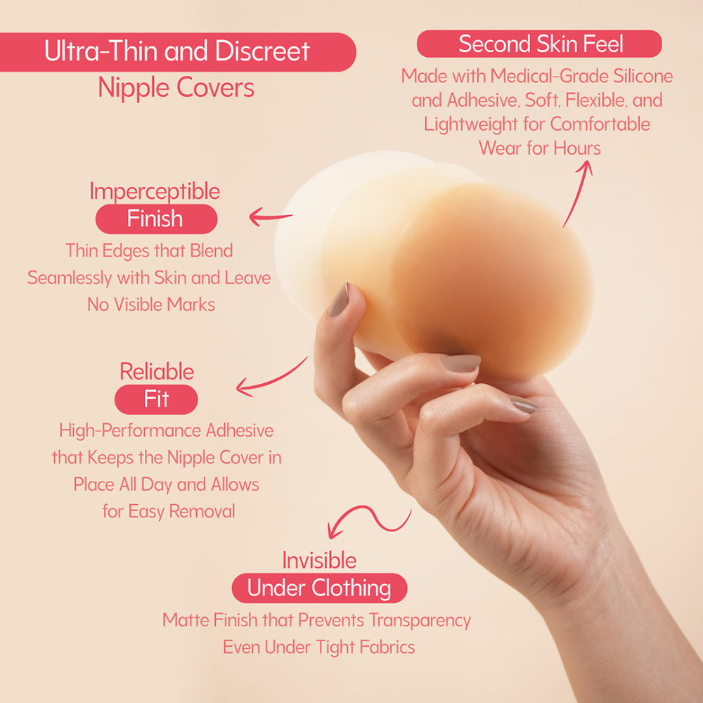 UVA Circular Nipple Covers Nude