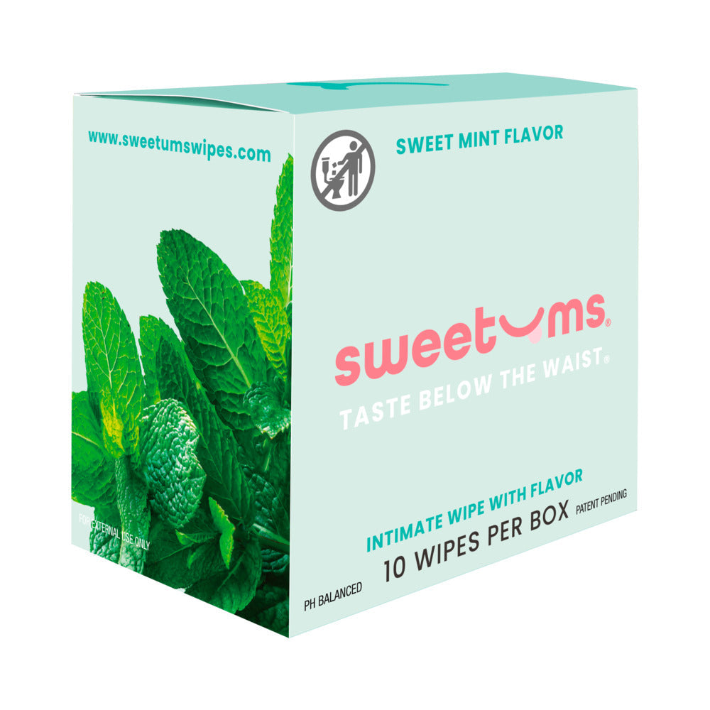 Sweetums Intimate Wipes Sweet Mint Flavor 10-Pack