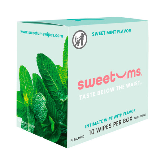 Sweetums Intimate Wipes Sweet Mint Flavor 10-Pack