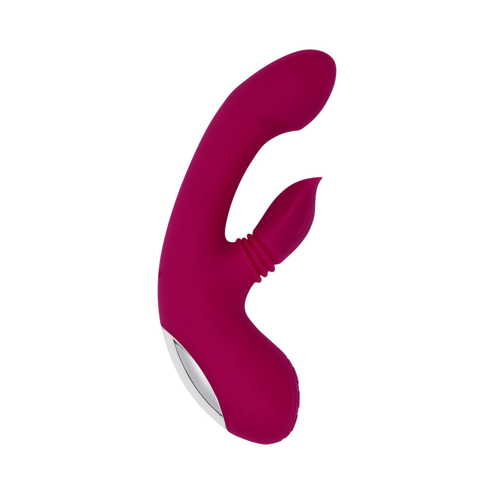 Evolved Gentle Persuasion Circular Clitoral Massager Burgundy