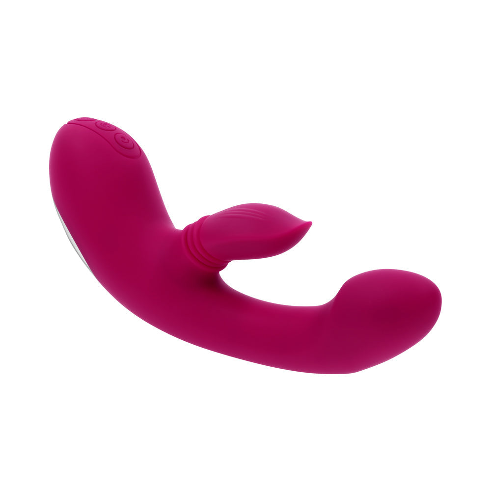 Evolved Gentle Persuasion Circular Clitoral Massager Burgundy