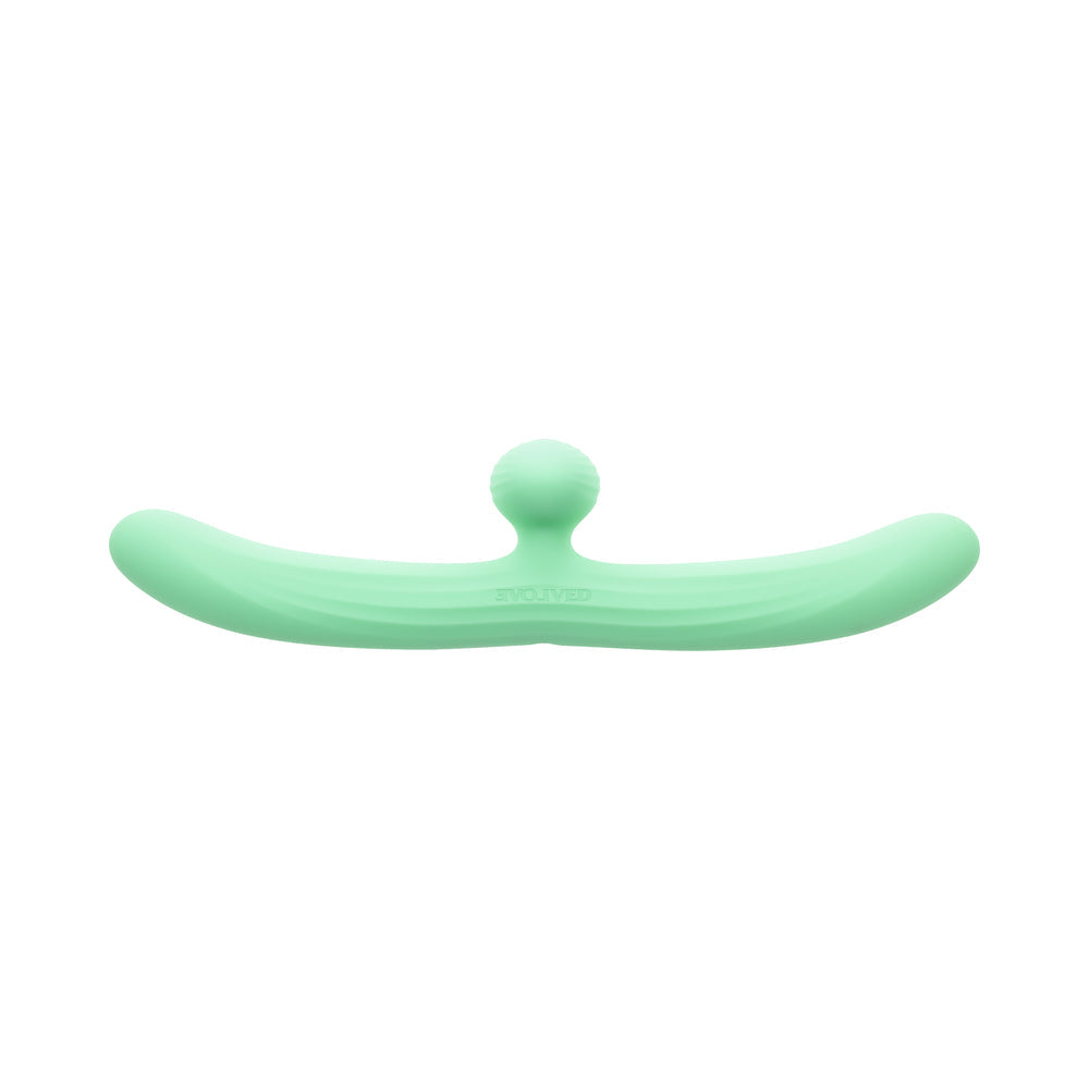 Evolved Meet Me Halfway Double Ended Vibrator Green
