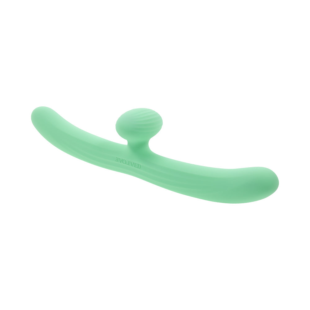 Evolved Meet Me Halfway Double Ended Vibrator Green
