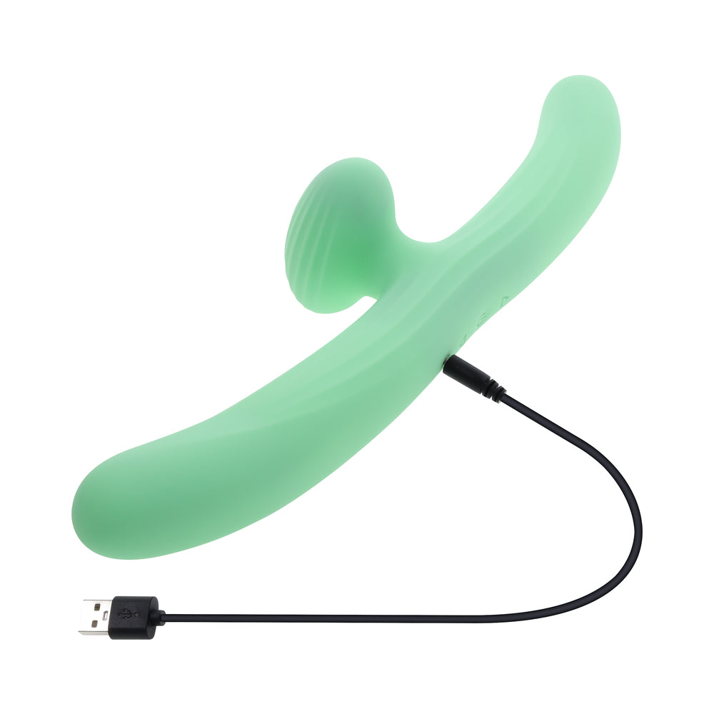 Evolved Meet Me Halfway Double Ended Vibrator Green
