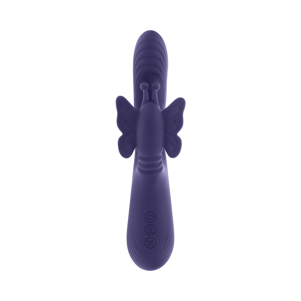 Evolved Wings Of Frenzy Thrusting Butterfly Dual Stimulator Purple