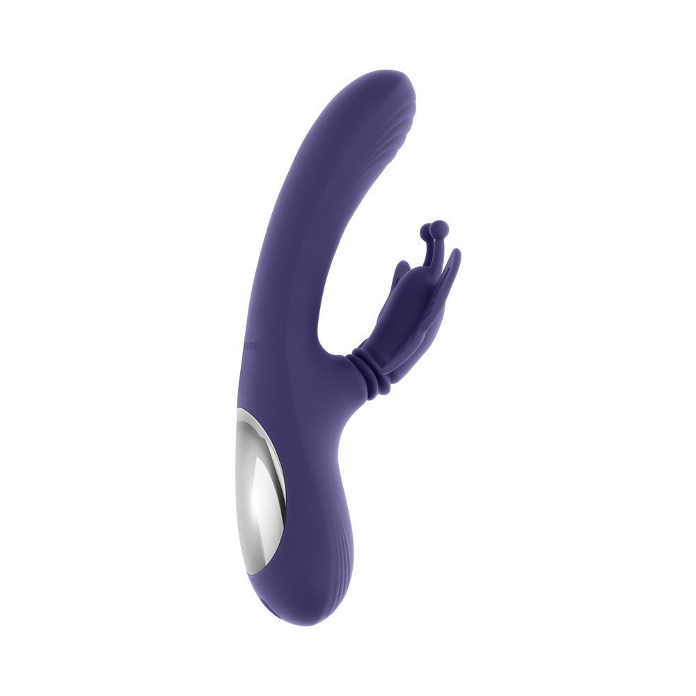Evolved Wings Of Frenzy Thrusting Butterfly Dual Stimulator Purple