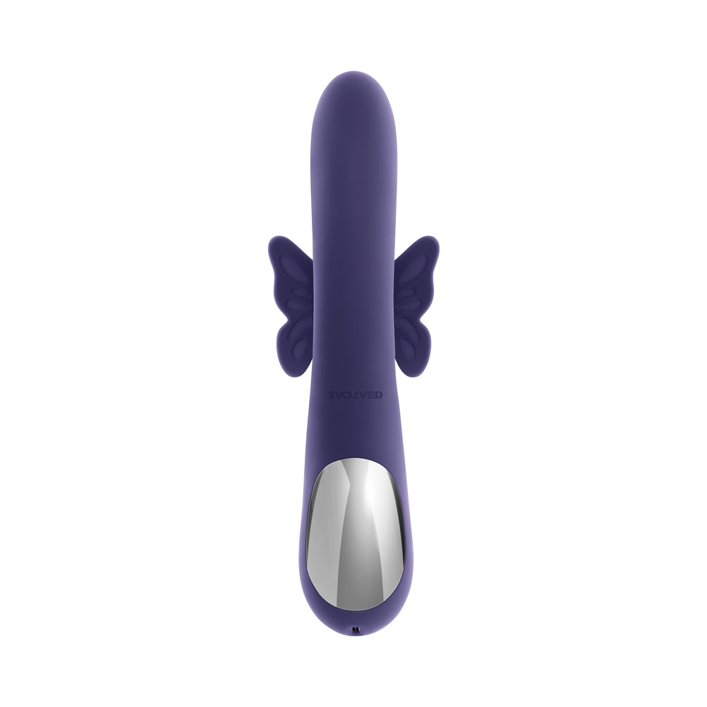 Evolved Wings Of Frenzy Thrusting Butterfly Dual Stimulator Purple
