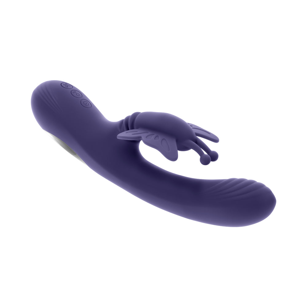 Evolved Wings Of Frenzy Thrusting Butterfly Dual Stimulator Purple