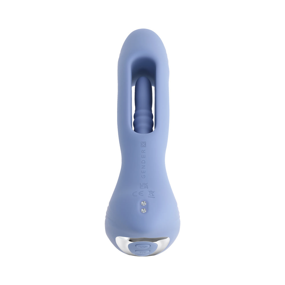 Gender X Flapjack Flapper Dual Stimulator Blue