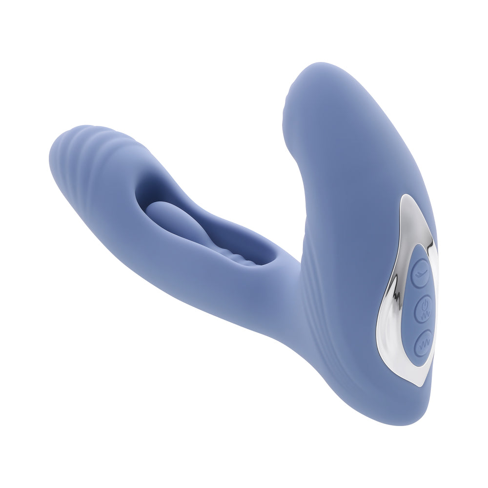 Gender X Flapjack Flapper Dual Stimulator Blue