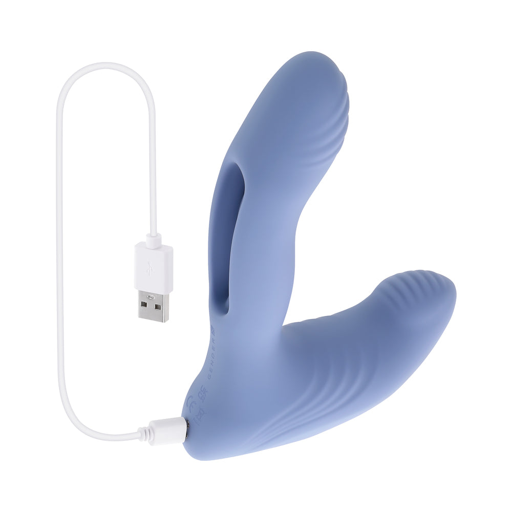 Gender X Flapjack Flapper Dual Stimulator Blue
