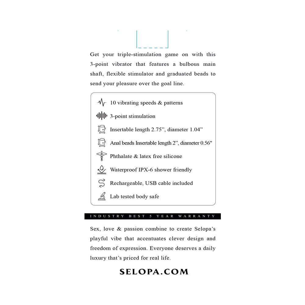 Selopa Game On 3-Point Stimulation Pink