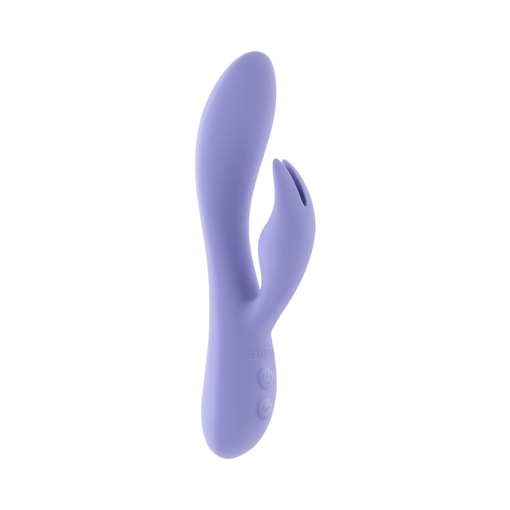 Selopa Purple Craze Dual Vibe With Ear-Shaped Stimulator Purple