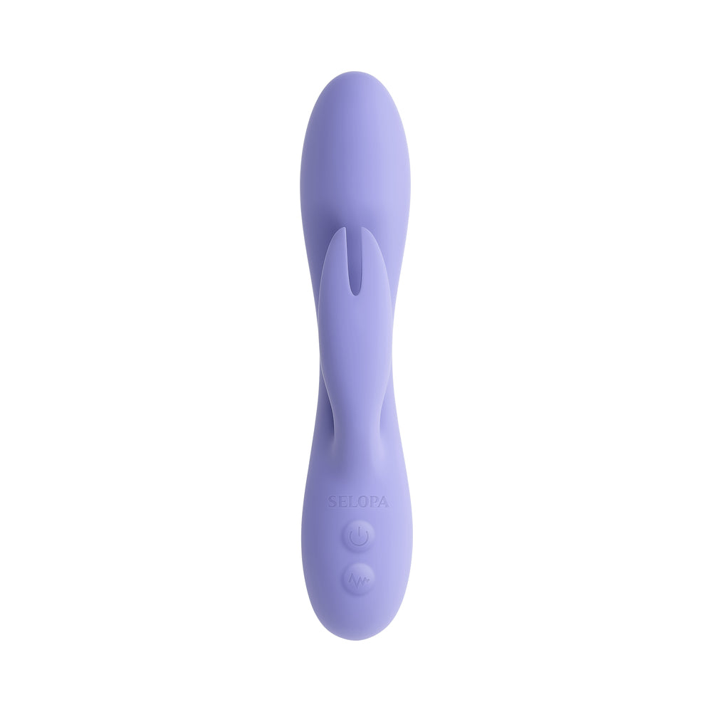 Selopa Purple Craze Dual Vibe With Ear-Shaped Stimulator Purple