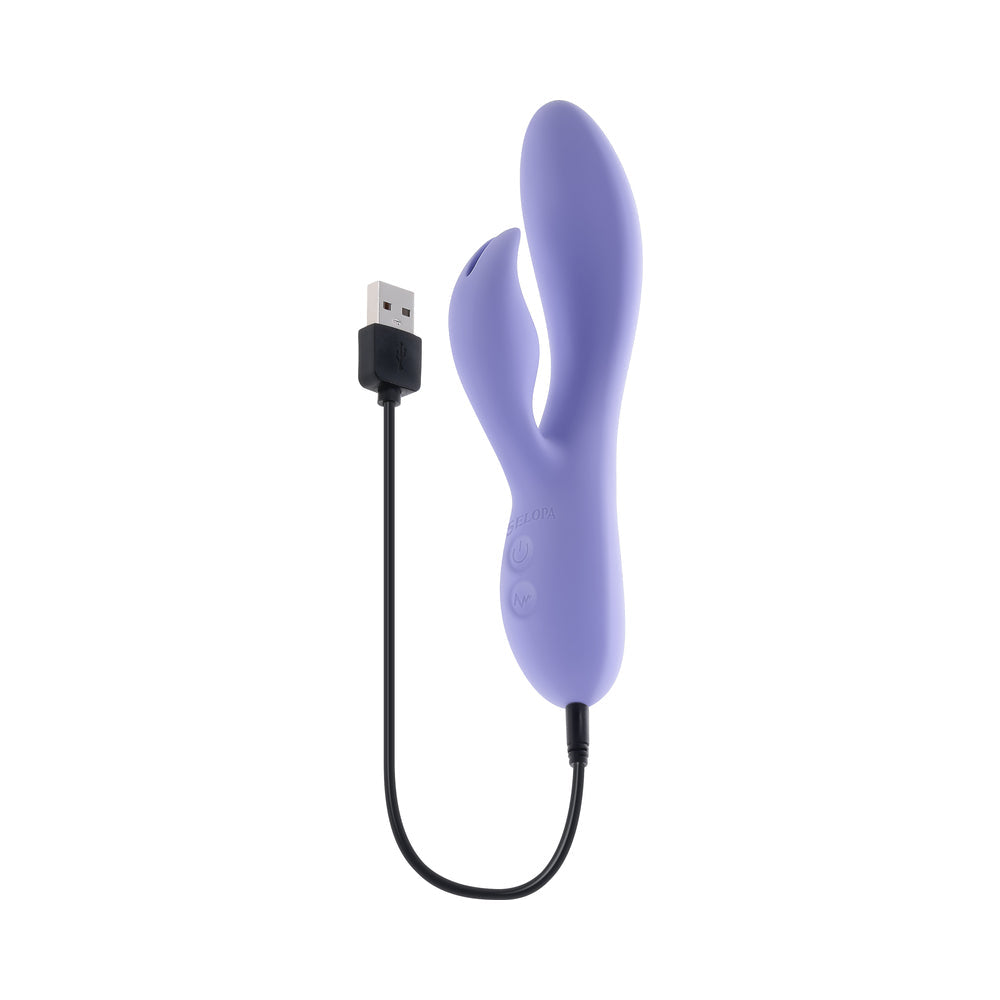 Selopa Purple Craze Dual Vibe With Ear-Shaped Stimulator Purple