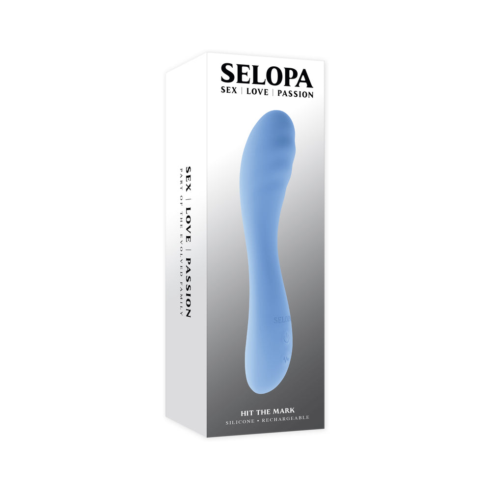 Selopa Hit The Mark Curved-Shaft Vibrator Blue