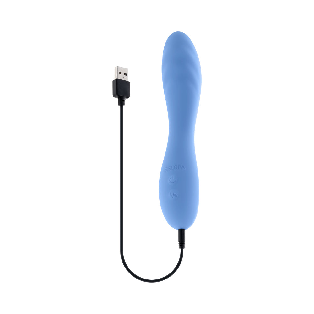 Selopa Hit The Mark Curved-Shaft Vibrator Blue