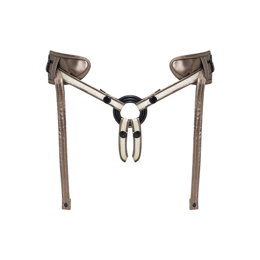 Strap-On-Me Leatherette Harness Desirous