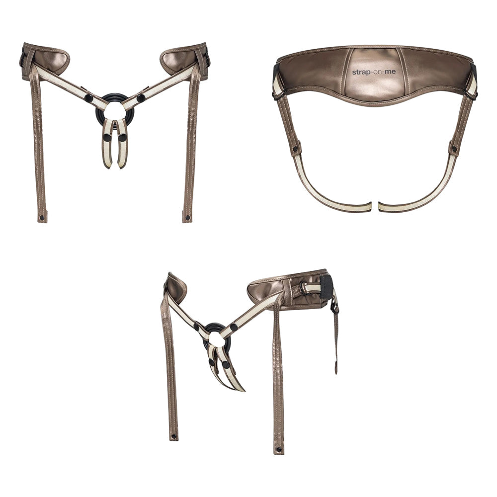 Strap-On-Me Leatherette Harness Desirous