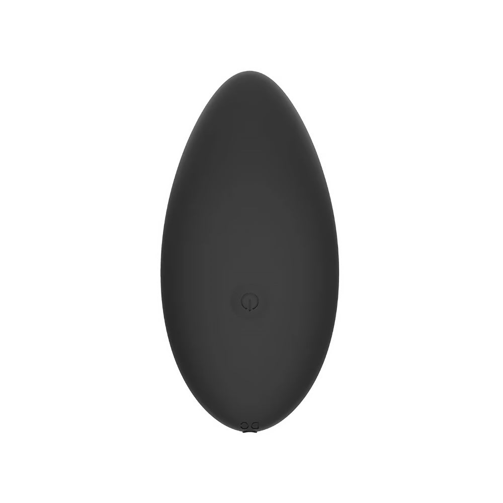 Spectrum Essentials Rechargeable Silicone Compact External Vibrator Black