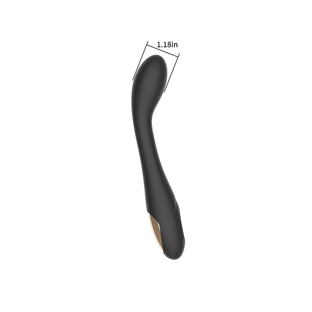 Spectrum Essentials Rechargeable Silicone G-Spot Vibrator Black