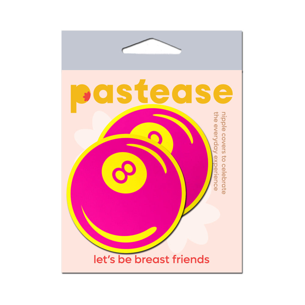 Pastease Neon Pink & Yellow 8-Ball Breast Pasties
