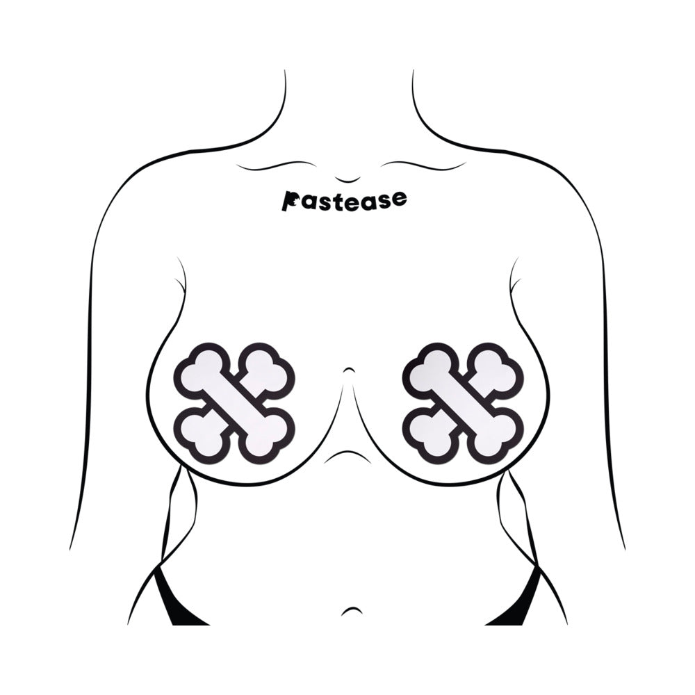 Pastease White Crossbone Breast Pasties