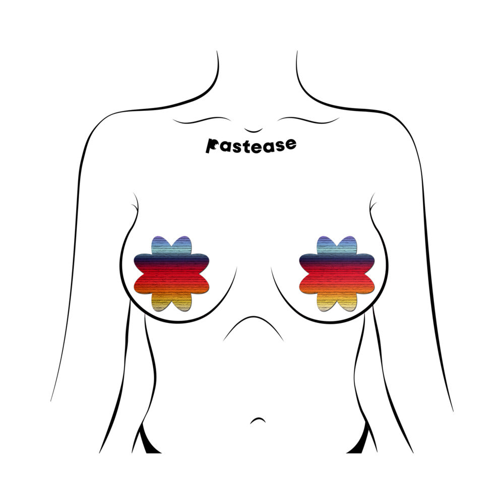 Pastease Retro Horizon Color Petal Breast Pasties