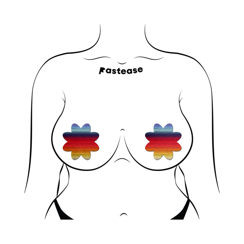 Pastease Retro Horizon Color Petal Breast Pasties