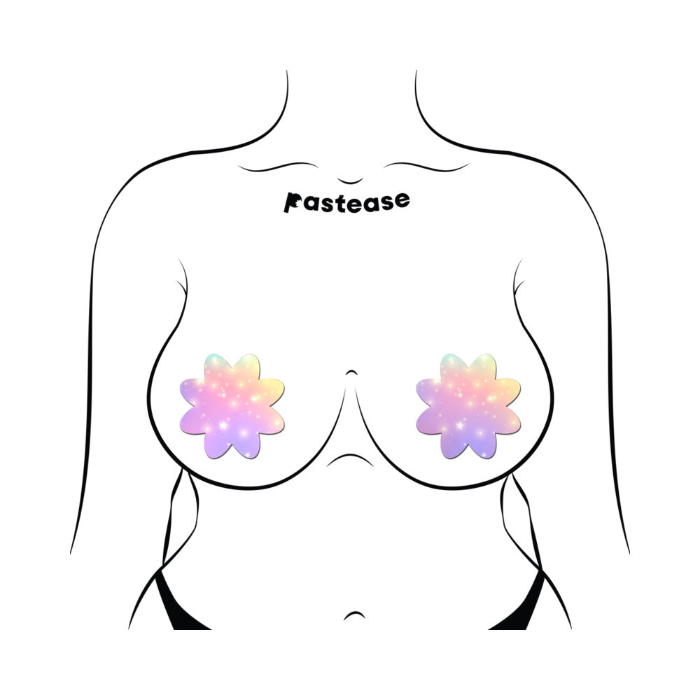 Pastease Dreamy Pastel Celestial Stars Petal Breast Pasties