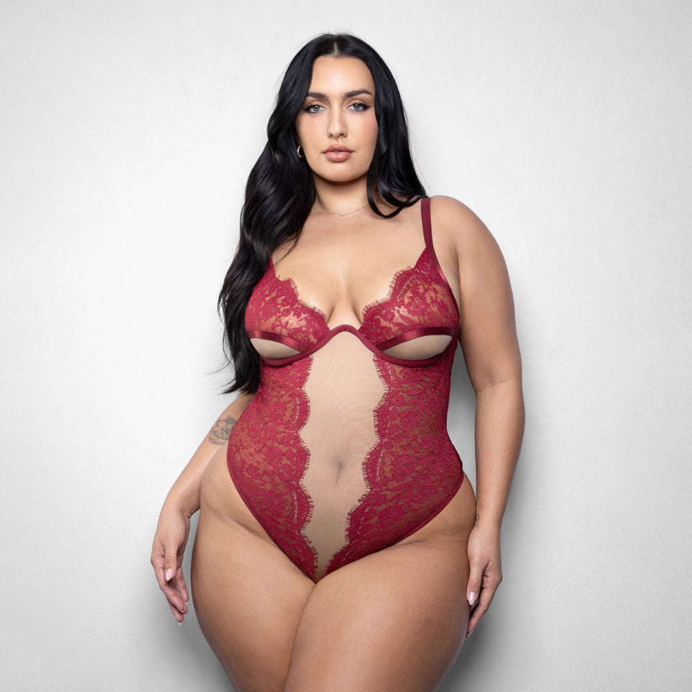 Fantasy Lingerie Elusive Anya Teddy with Underwire Cups XL/2XL