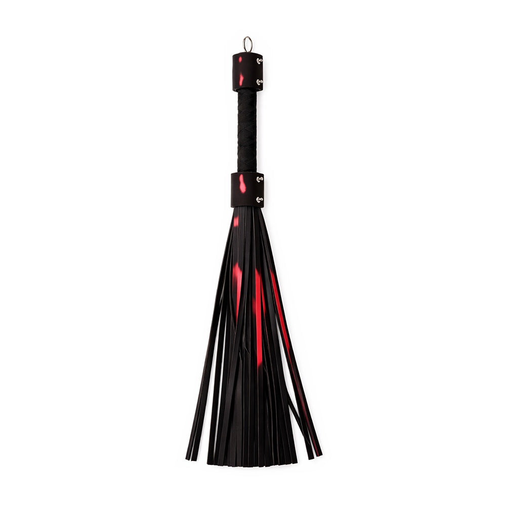 Heat Tease Flogger Black/Pink