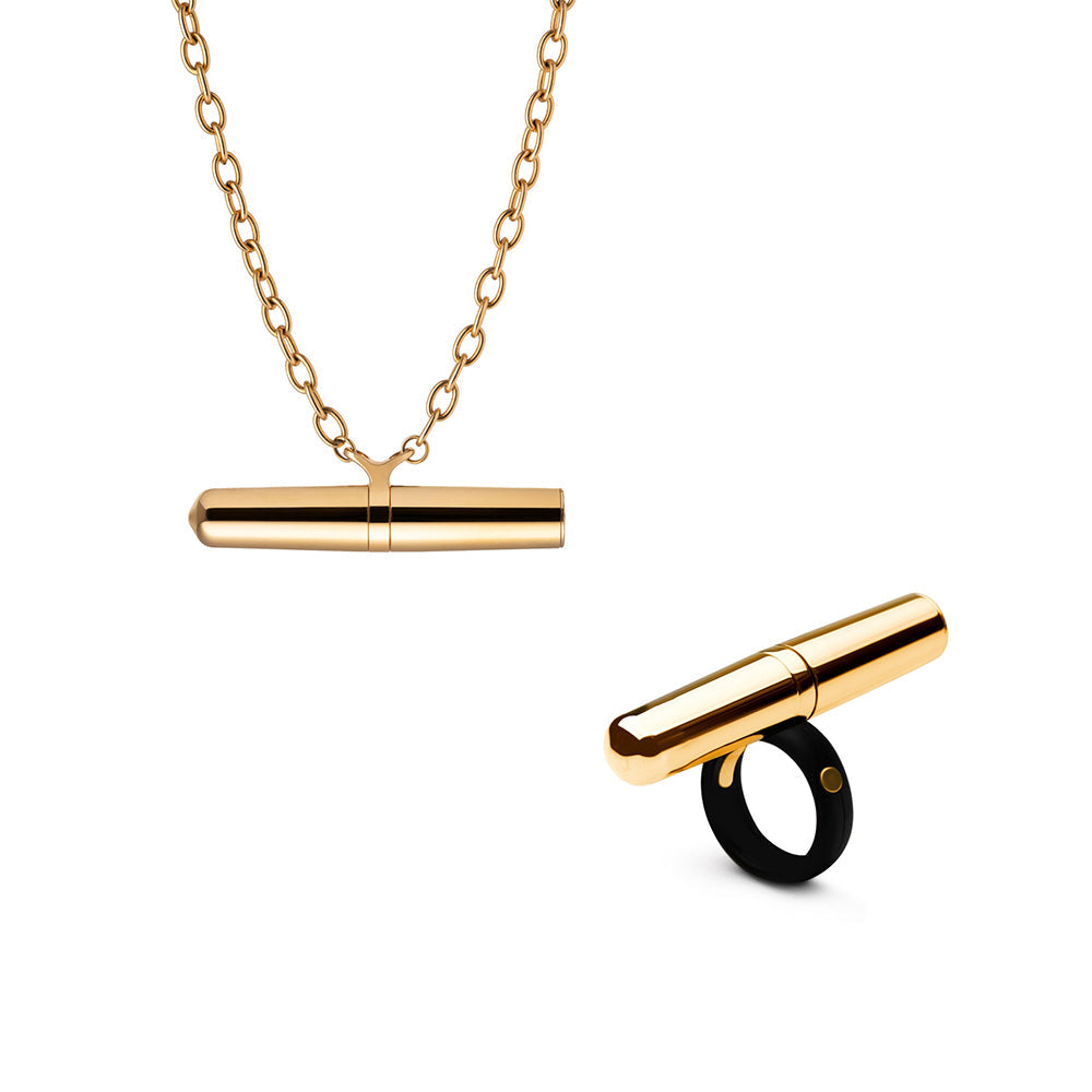 Crave Tease Collection (Necklace + Ring) Gold