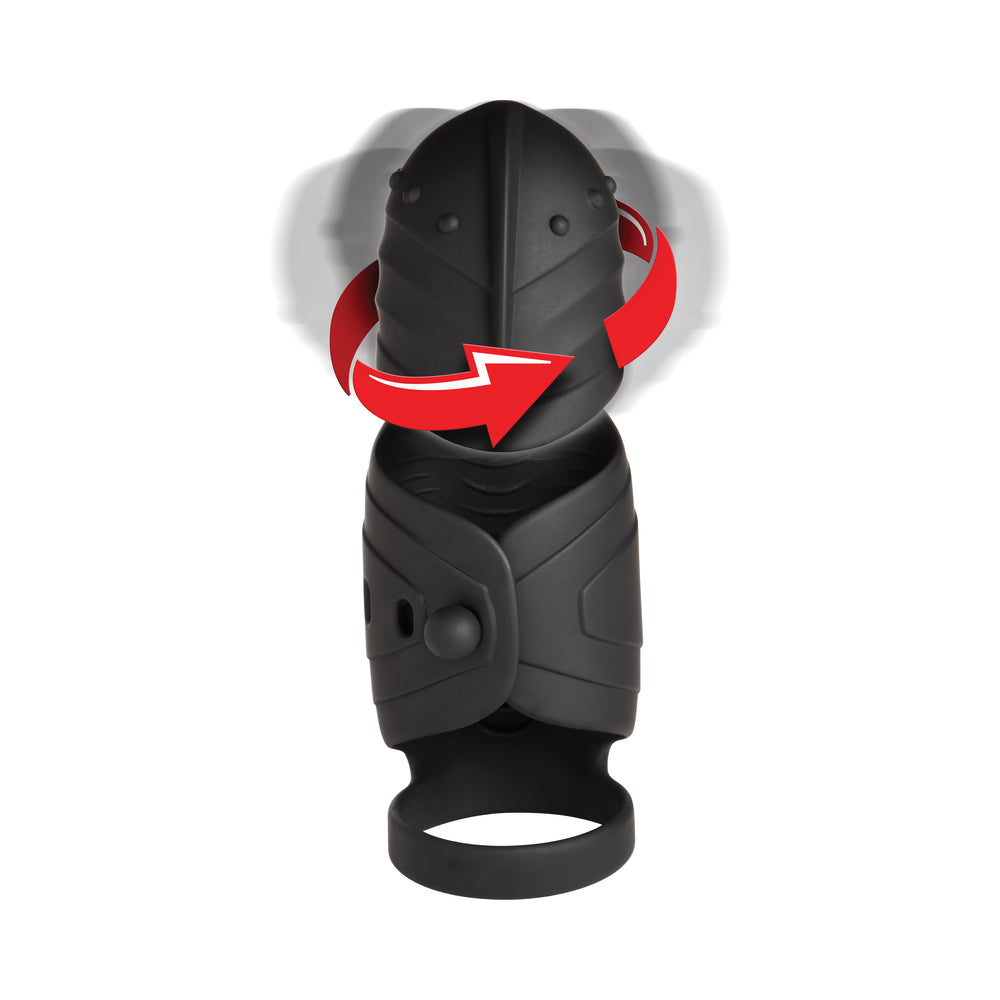 JOCK Advanced Helmet Humper Gyrating&Vibrating Silicone Masturbator