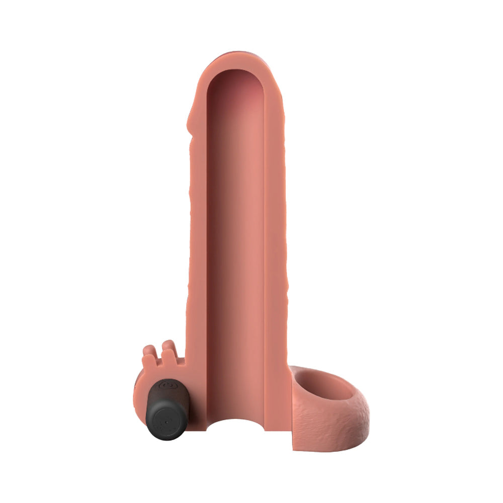 Fantasy X-Tensions Vibrating Real Feel Extension 1in Light