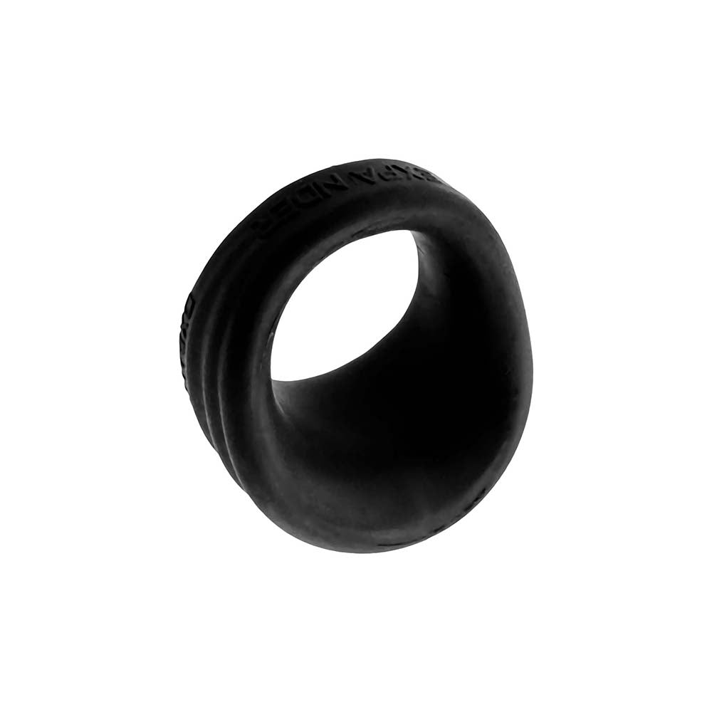 Hunkyjunk Expander Slimmer Scoop Style Cockring Black Fog