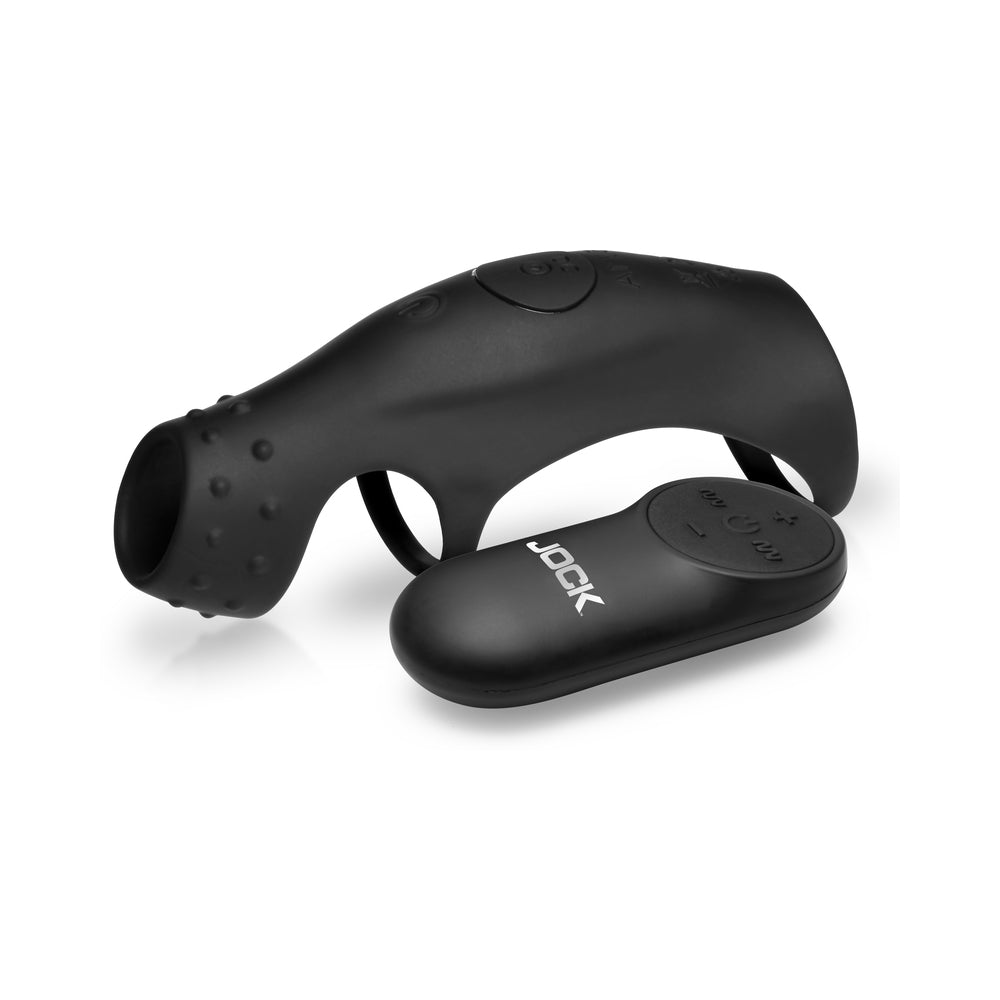 JOCK Enhancers Rush Vibrating Penis Sleeve C-Ring with Remote