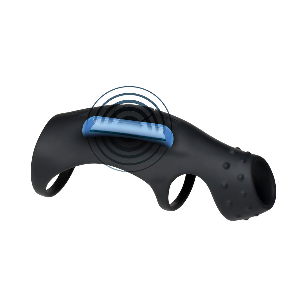 JOCK Enhancers Rush Vibrating Penis Sleeve C-Ring with Remote