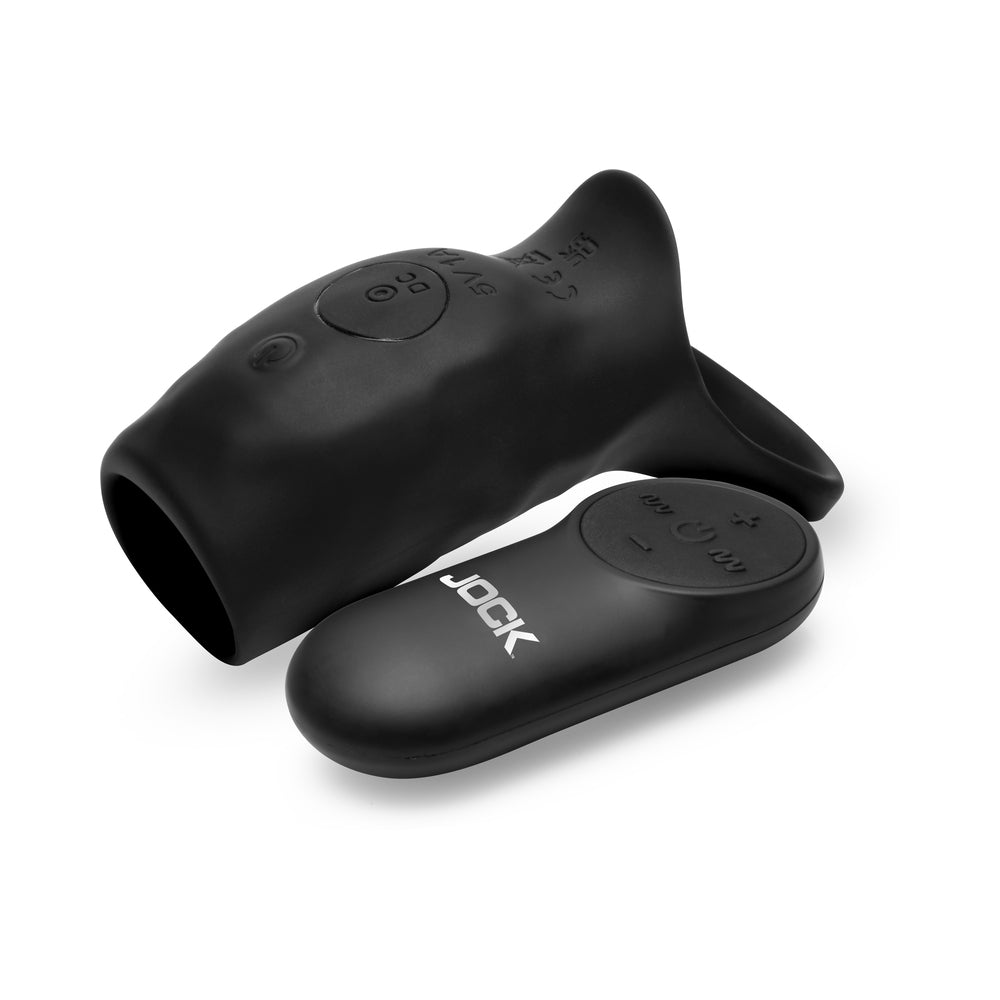 JOCK Enhancers Surge Vibrating Penis Sleeve C-Ring with Remote
