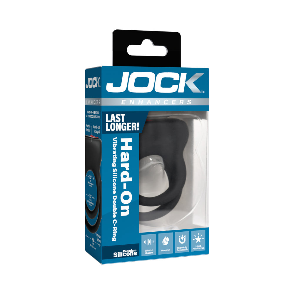 JOCK Enhancers Hard-On Vibrating Silicone Double C-Ring