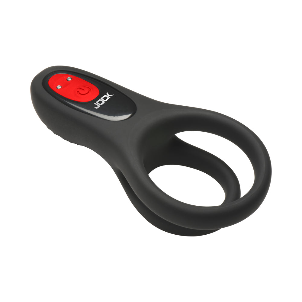 JOCK Enhancers Hard-On Vibrating Silicone C-Ring w /Clit Stim