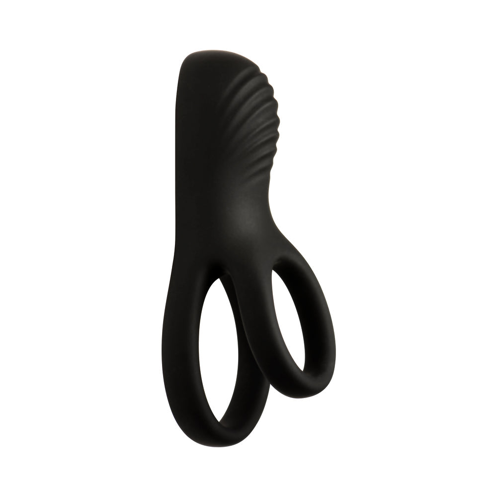 JOCK Enhancers Hard-On Vibrating Silicone C-Ring w /Clit Stim