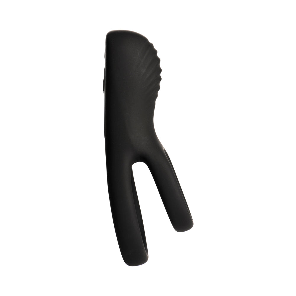 JOCK Enhancers Hard-On Vibrating Silicone C-Ring w /Clit Stim