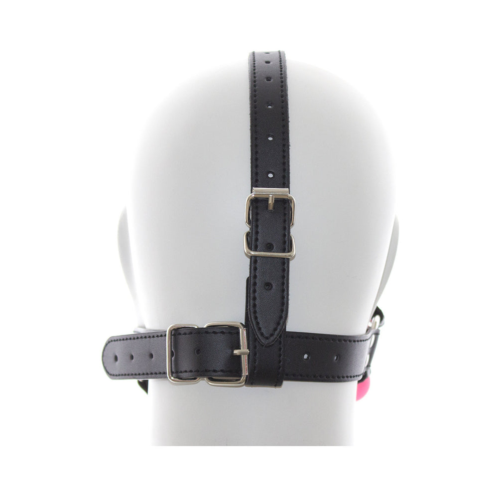 Ple''sur Face Harness Ball Gag Pink