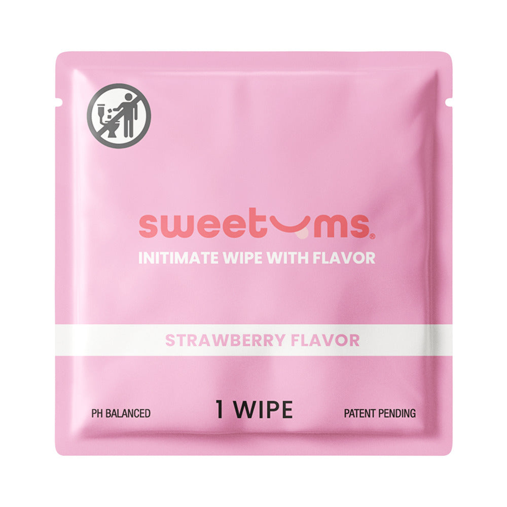 Sweetums Intimate Wipes Strawberry Flavor 10-Pack